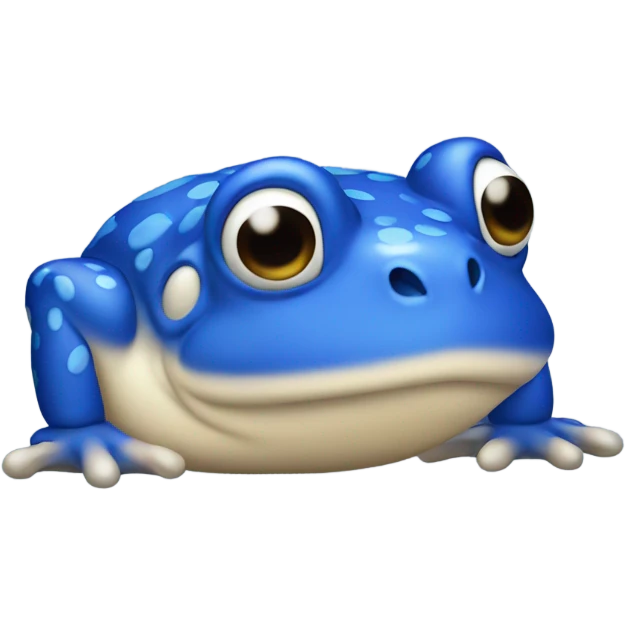 Blue toad from Mario  emoji