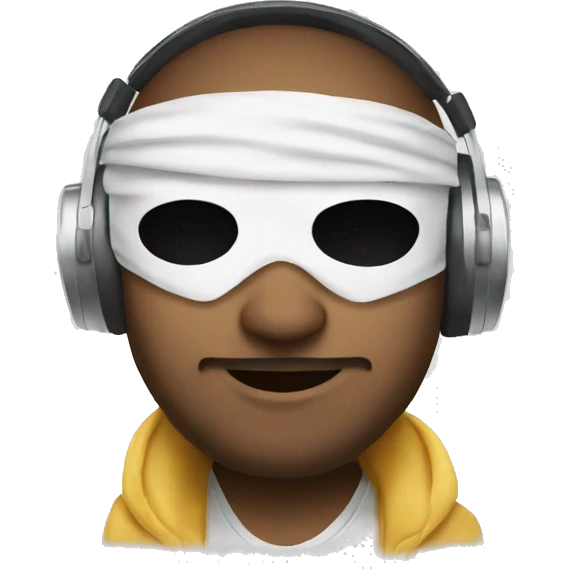 blindfolded DJ emoji