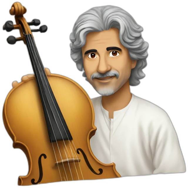Kayhan Kalhor with his kamancheh emoji