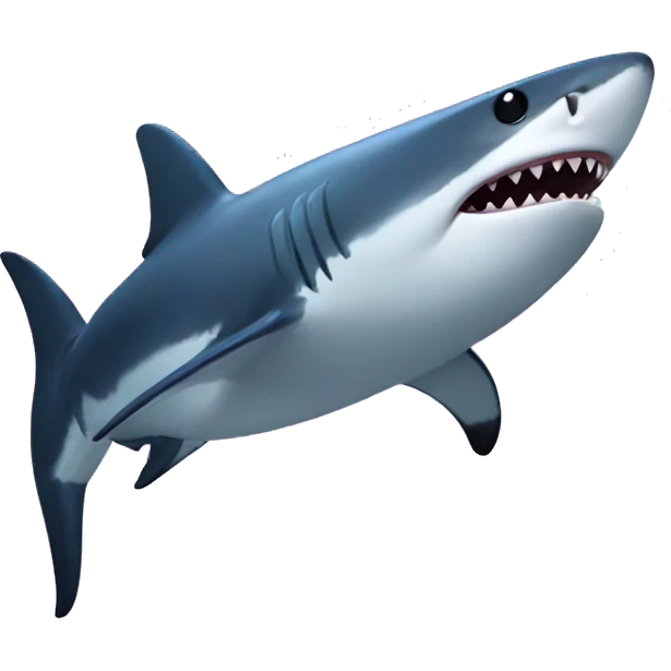 a gay shark emoji