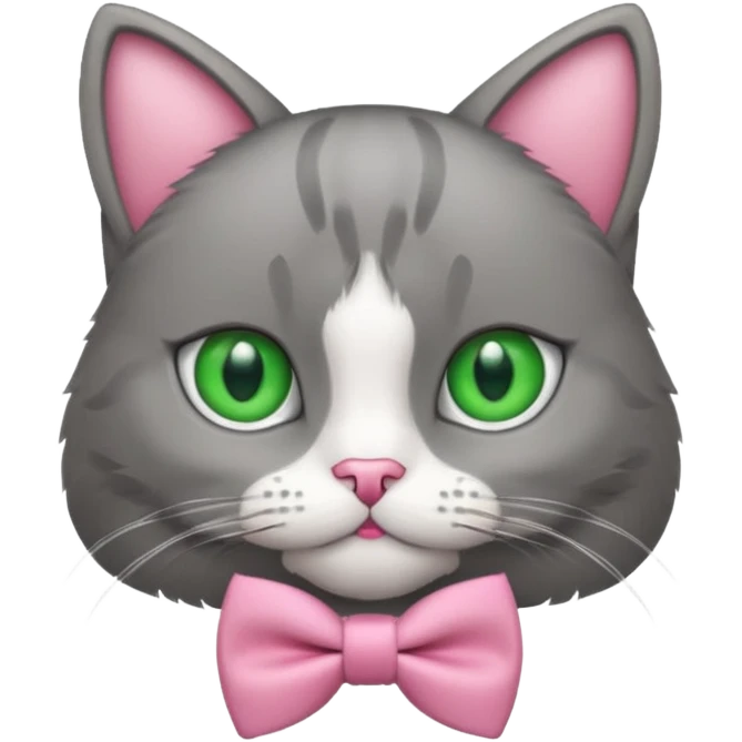 Gato con moño Rosita emoji