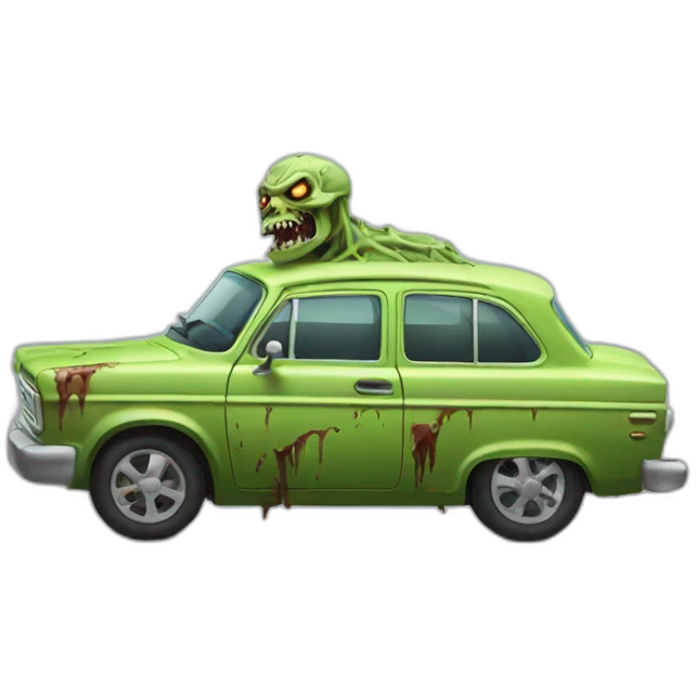 zombie car emoji