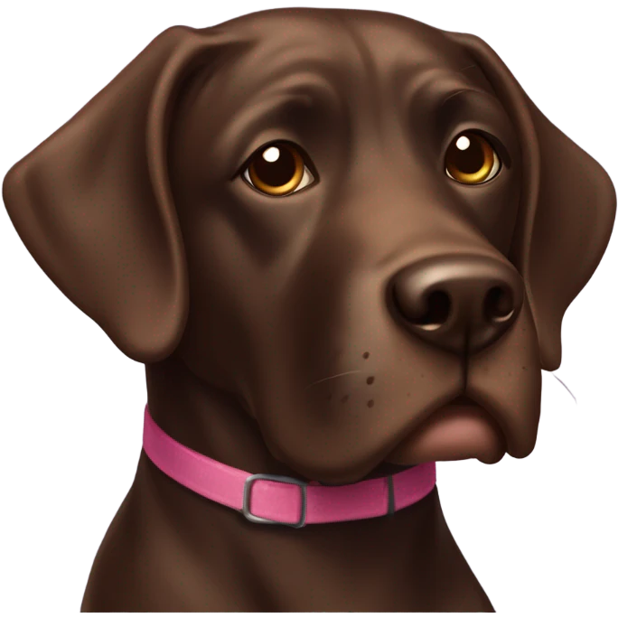 Dog school choc lab emoji