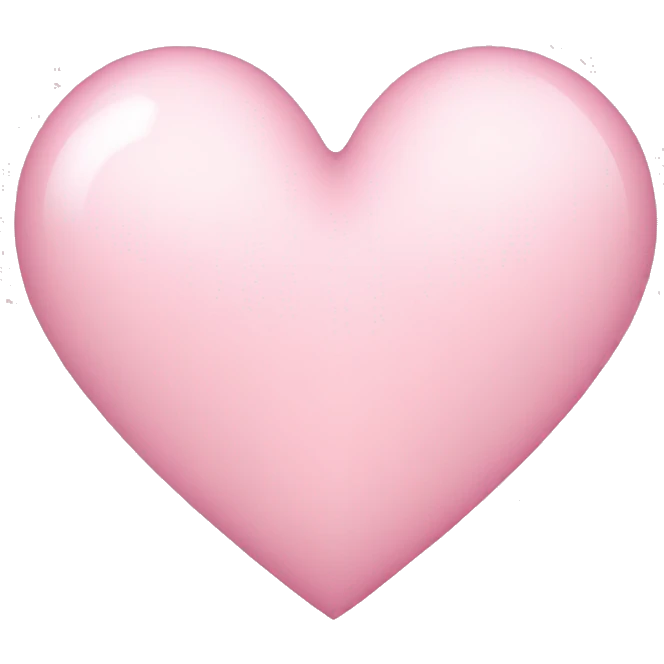 Light pink heart  emoji