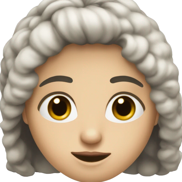 девушка с черными волосами emoji