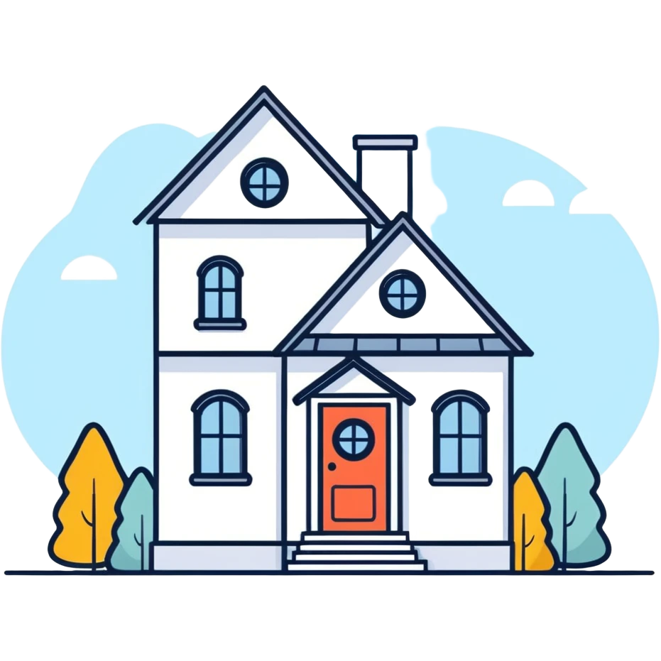 Fog house emoji
