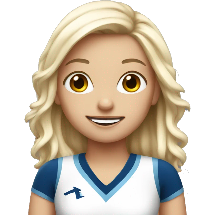 white cheerleader emoji