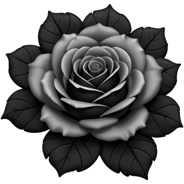 Black rose emoji
