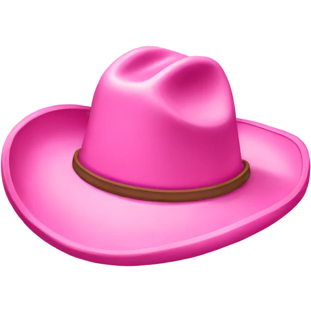 Pink cowboy hat emoji