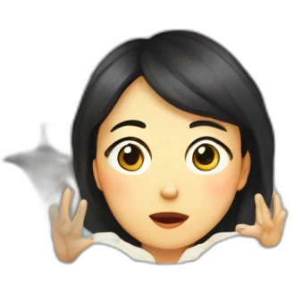 Kim Min-jeong watching television emoji