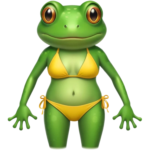 sapo de biquíni  emoji