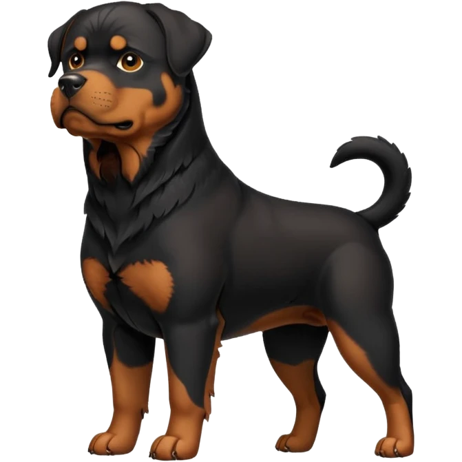 Rottweiler dog body emoji