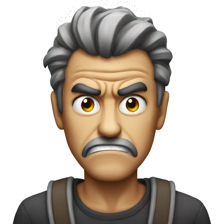 Mad angry guy emoji