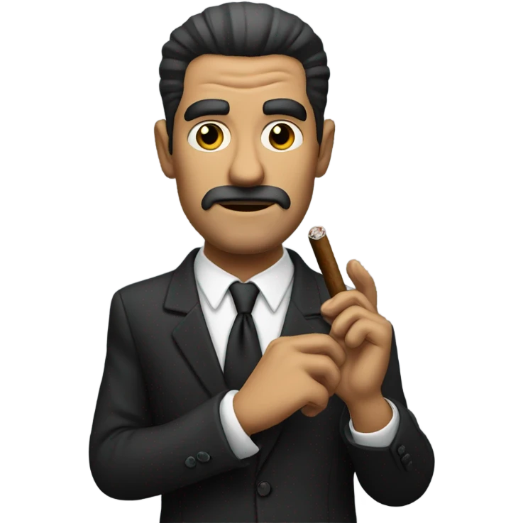 Mafia guy with cigar emoji