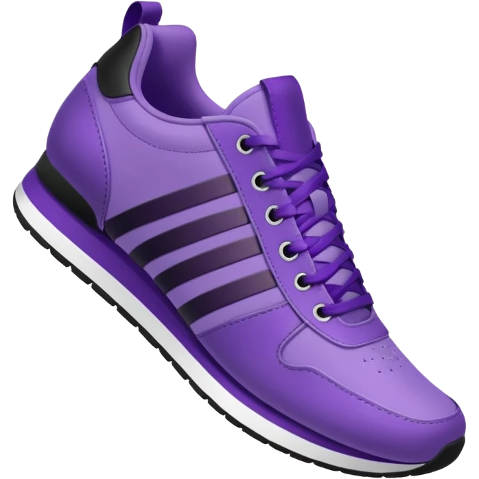 purple sneakers aerobic emoji