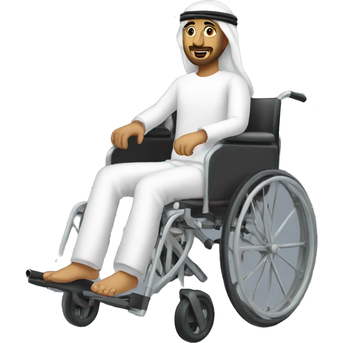 arab on wheelchairs emoji