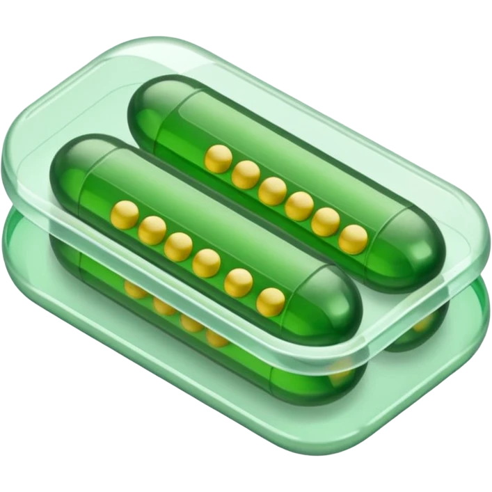 blister pack  green medicines emoji