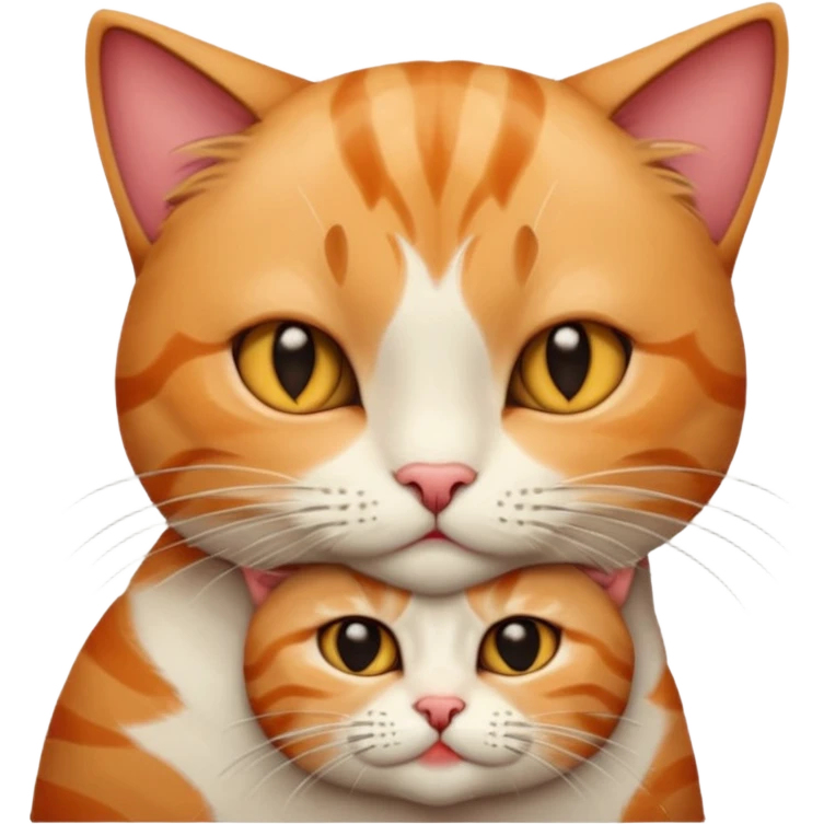 one cat kiss u're mom emoji