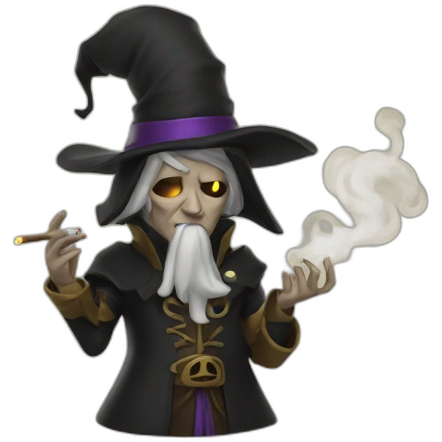 a warlock smoking emoji