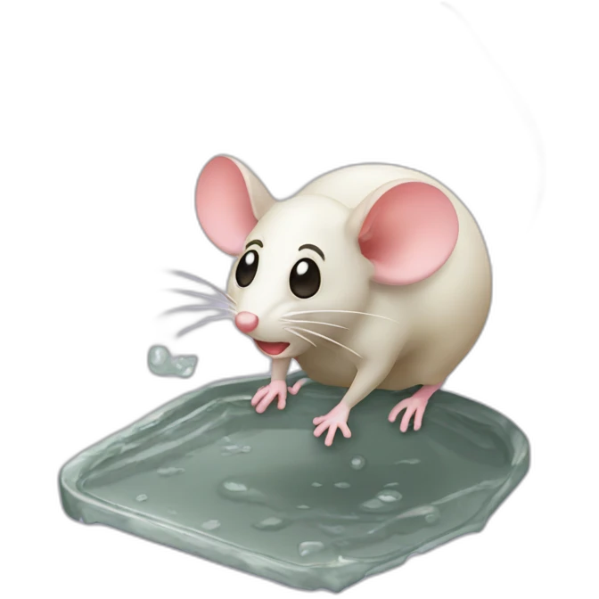 mouse stuck in glue trap emoji