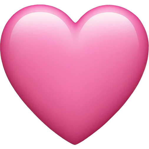 Pink heart emoji