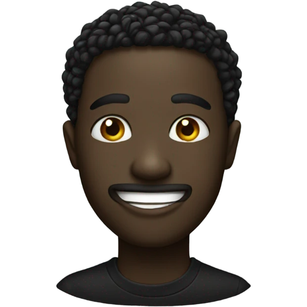 black smiley emoji