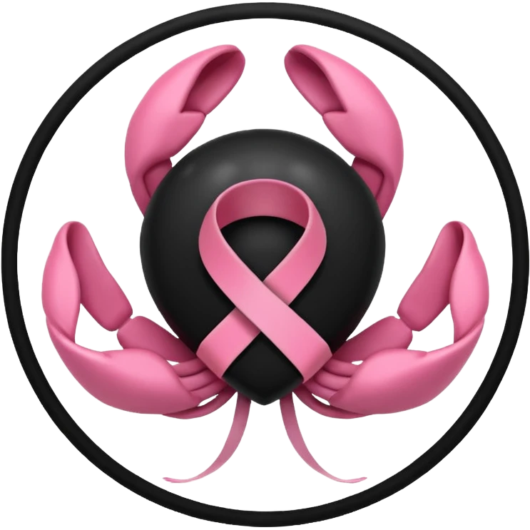 I want a black World Cancer Day logo emoji emoji