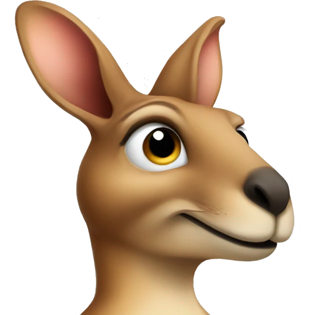 kangaroo says "yes" emoji