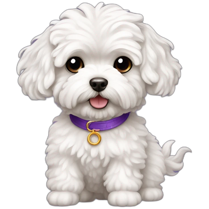 sorcerer white maltipoo emoji