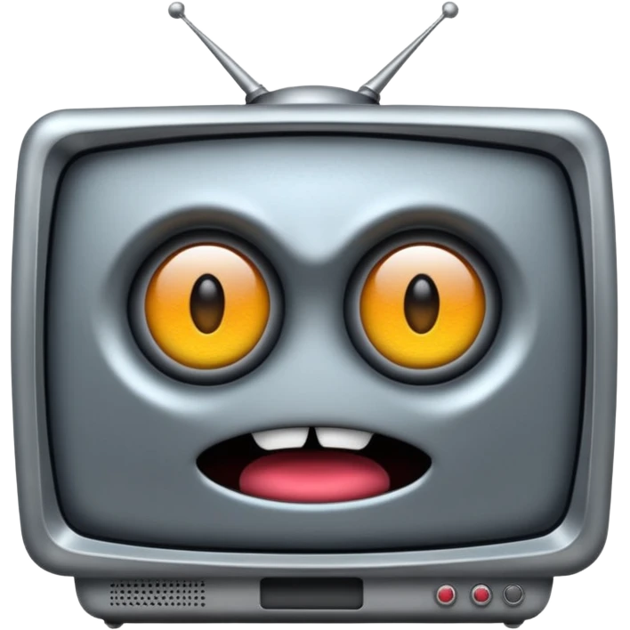 TV-headed monster emoji