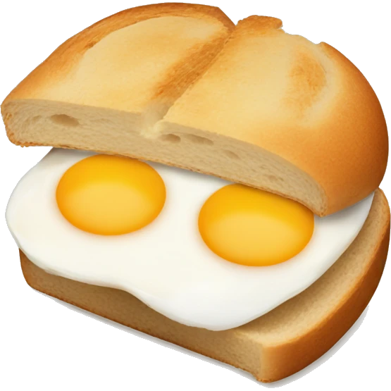 Egg with bread emoji