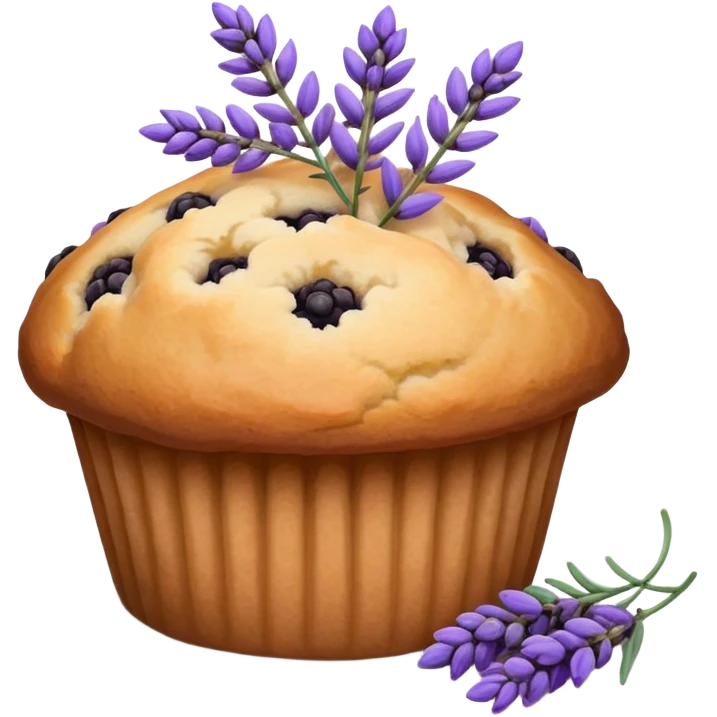 Berry Lavender sprig muffin emoji