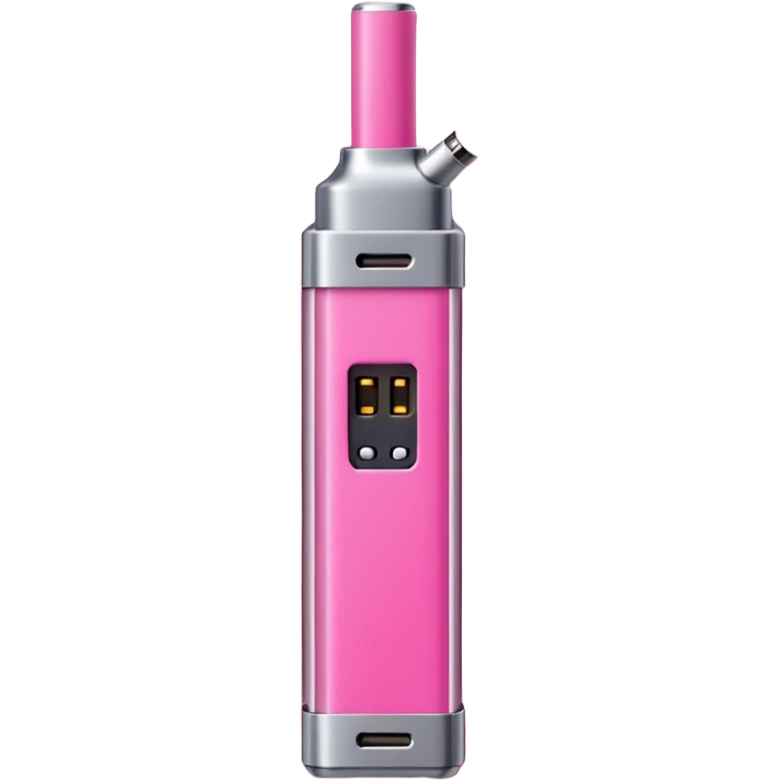 A pink vape shaped like an iget bar emoji