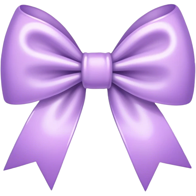 small light purple bow emoji