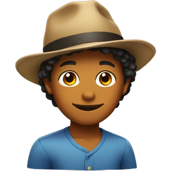 Boy with a hat emoji