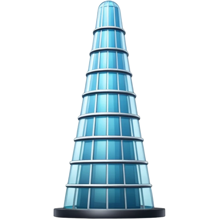 a glass tower
 emoji