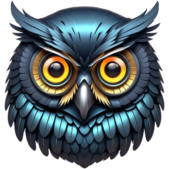 dark cyberpunk owl emoji
