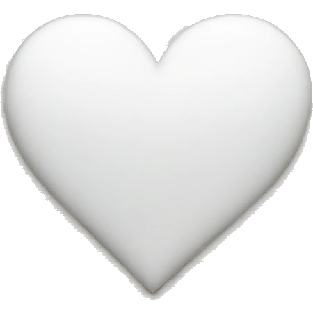 white heart outline  emoji