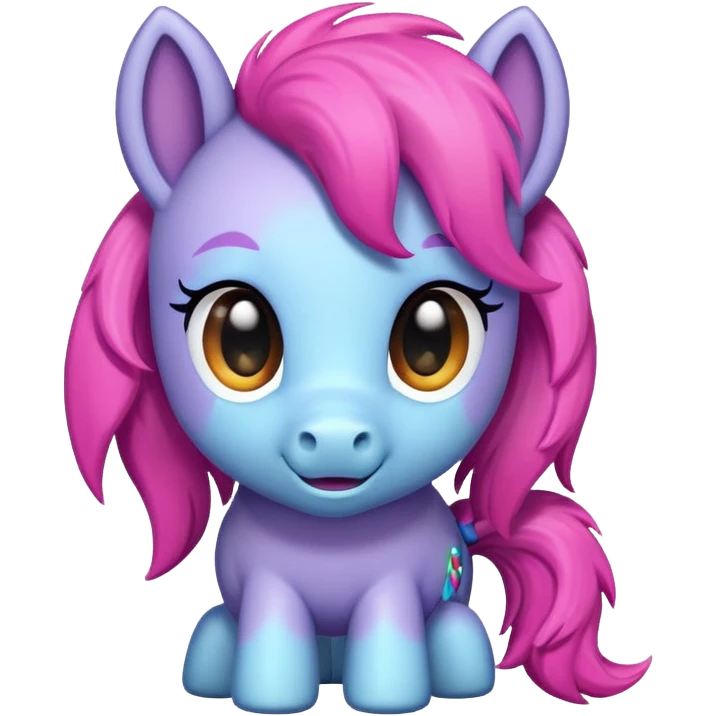 cute little pony emoji