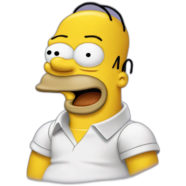 Homer simpson laugh emoji