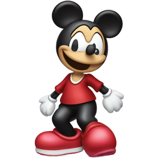 Minnie Mouse kissing Joe cool emoji