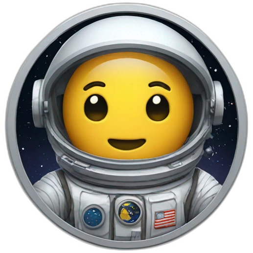 space themed coin emoji