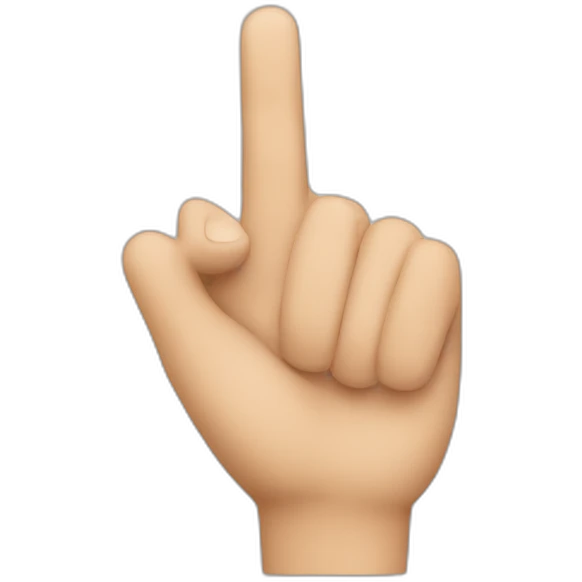 finger pointing at the screen emoji