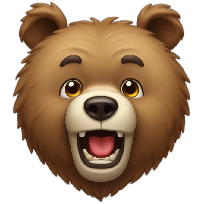 hangry bear emoji