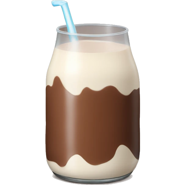 Chocolate milk emoji