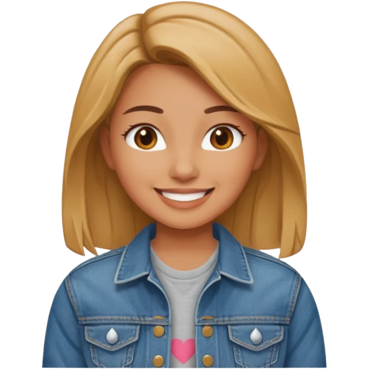 girl in jean jacket emoji