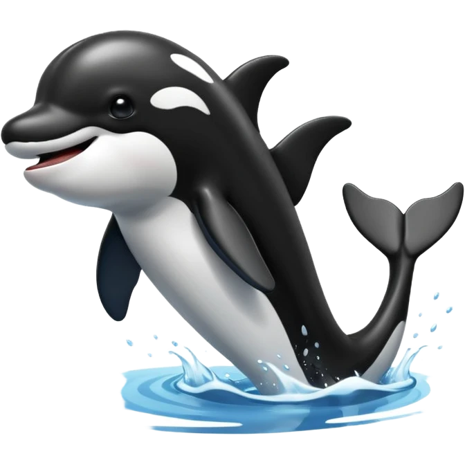 Orca Waving emoji
