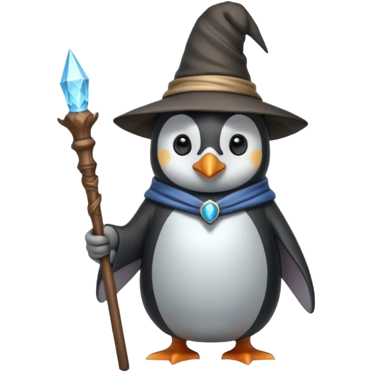 Penguin Wizard emoji