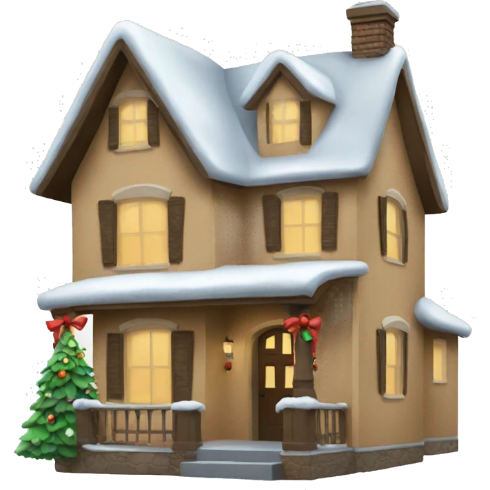 Christmas house emoji