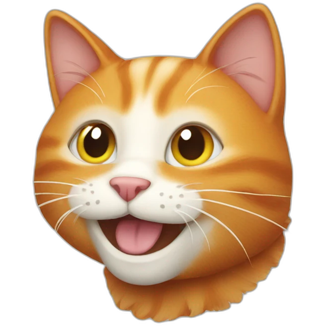 Happy Ginger cat  emoji